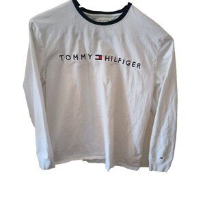 Tommy Hilfiger , Long Sleeve Tee Shirt, Mens  Size  XL  Extra Large  White  Nice